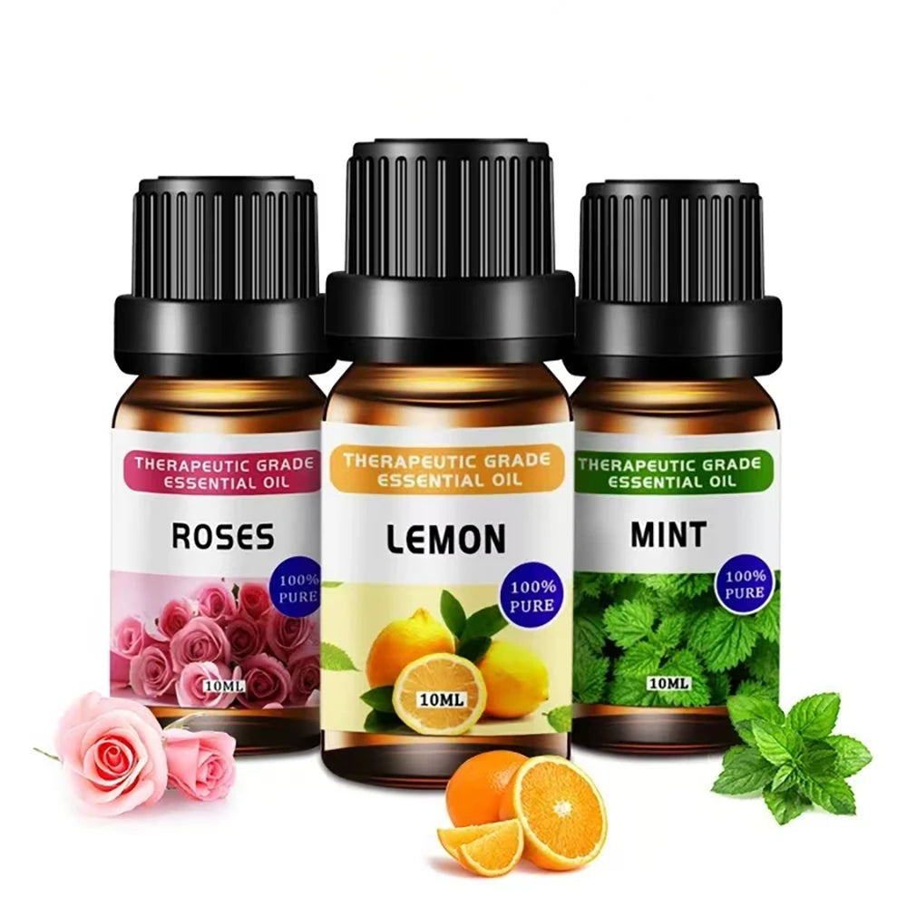 12-Bottle Essential Oil Set for Diffuser & Aromatherapy