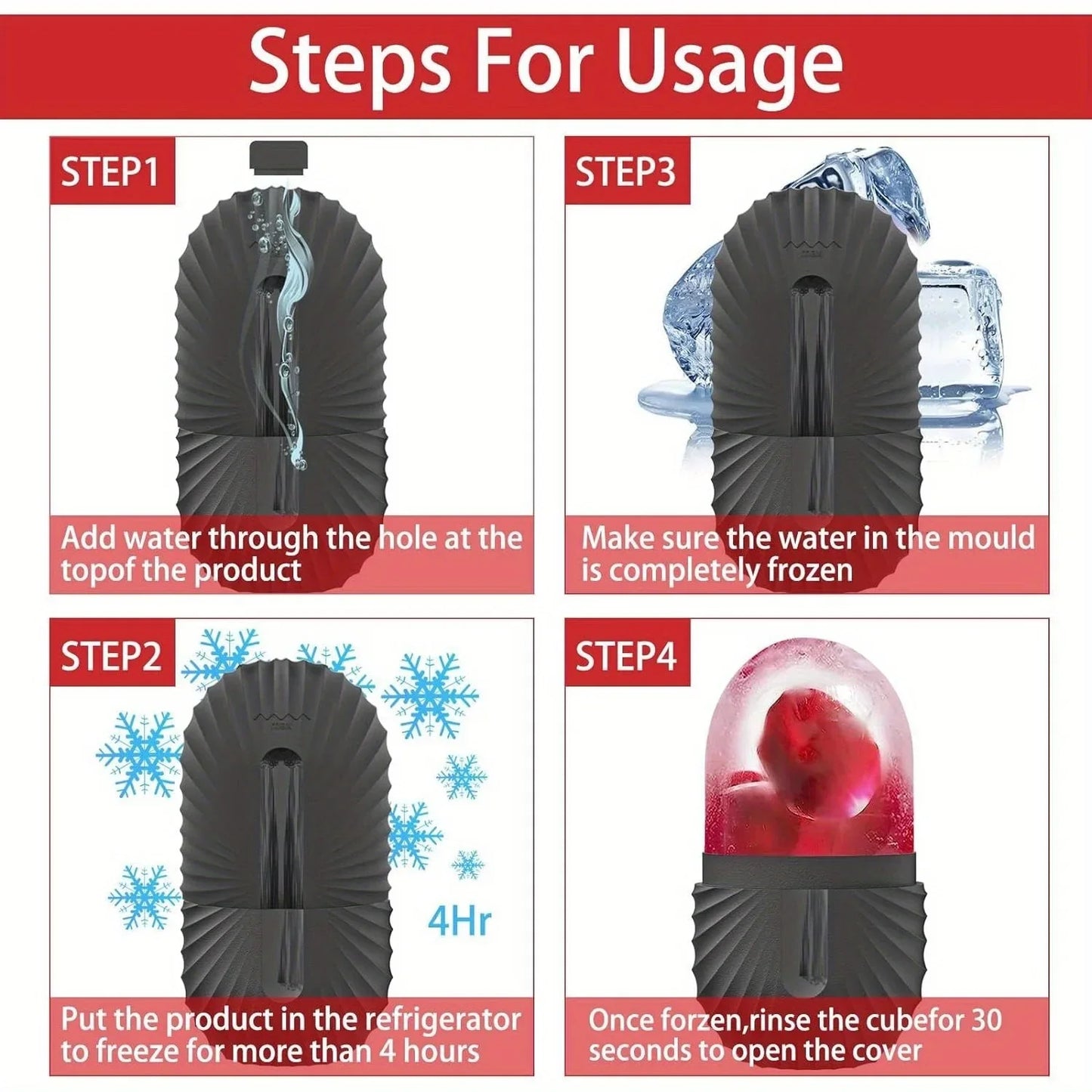 Ice Face Roller Silicone Mold for Facial Massage