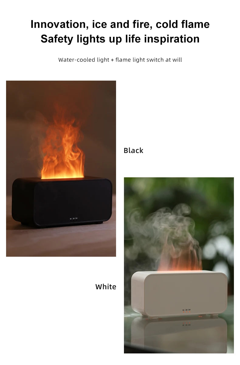 Mini Flame Aromatherapy Humidifier Diffuser