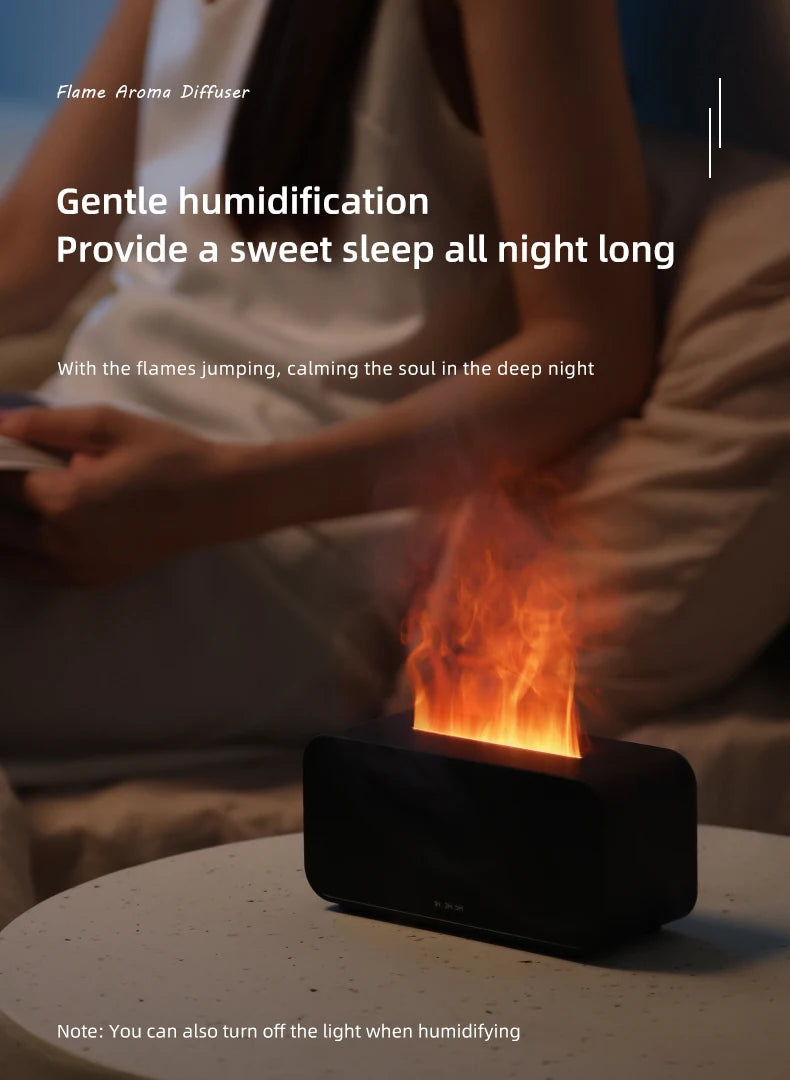 Mini Flame Aromatherapy Humidifier Diffuser