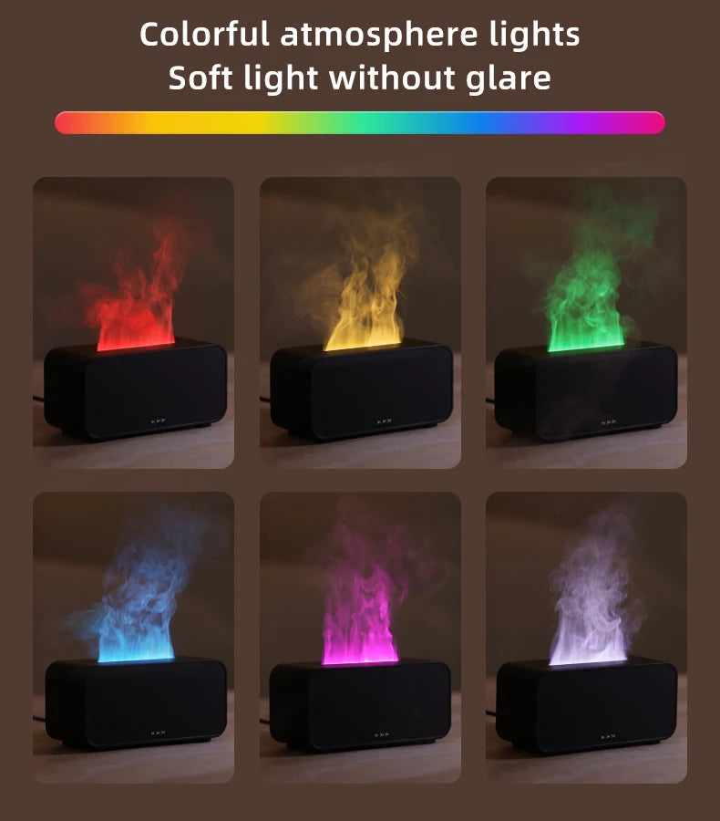 Mini Flame Aromatherapy Humidifier Diffuser