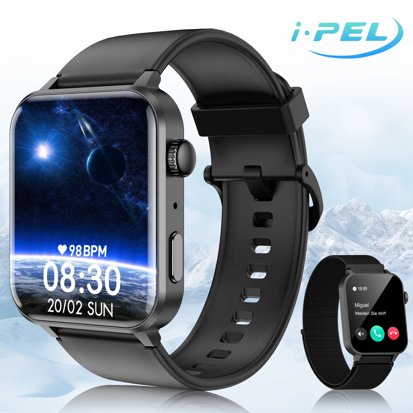 Baolubao 1.85" Smart Fitness Watch with Bluetooth Call