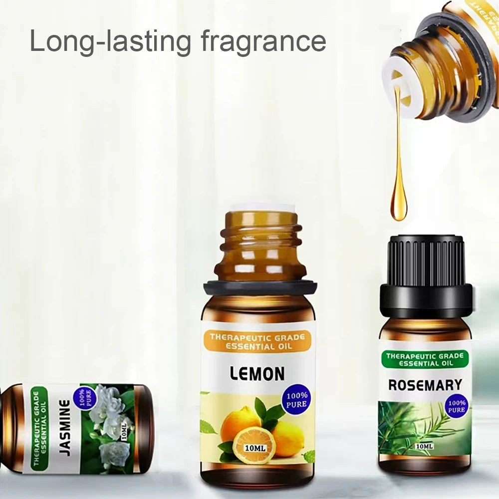 12-Bottle Essential Oil Set for Diffuser & Aromatherapy