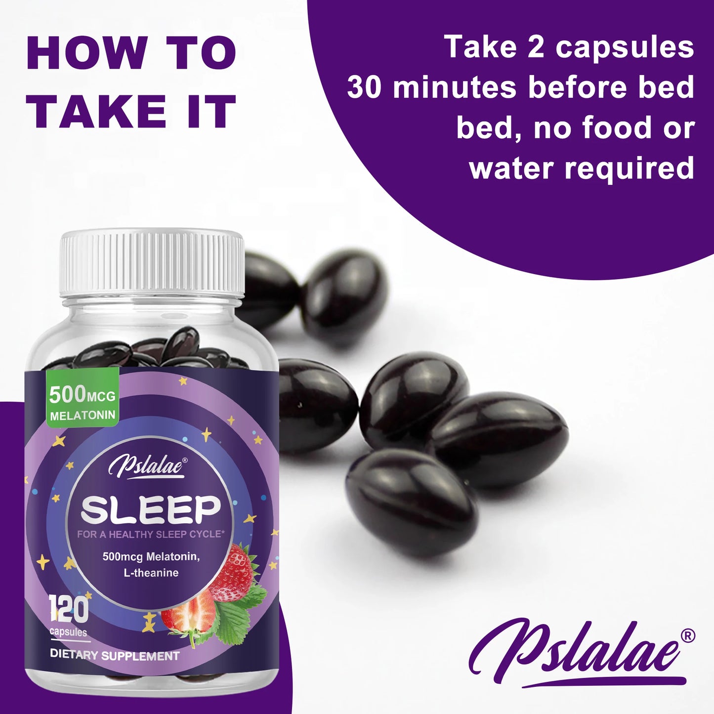 Sleep Aid Capsules – Stress Relief & Sleep Support