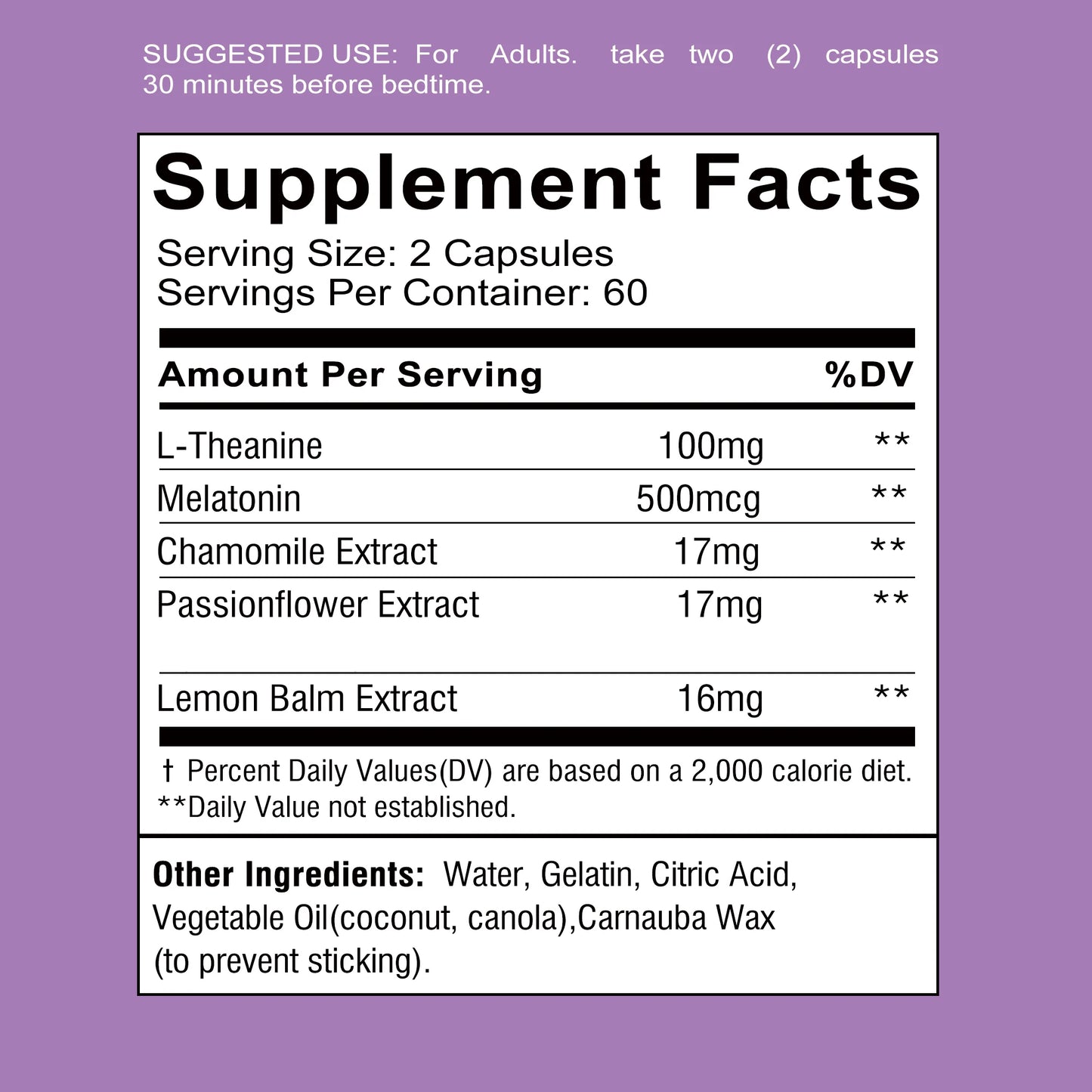 Sleep Aid Capsules – Stress Relief & Sleep Support