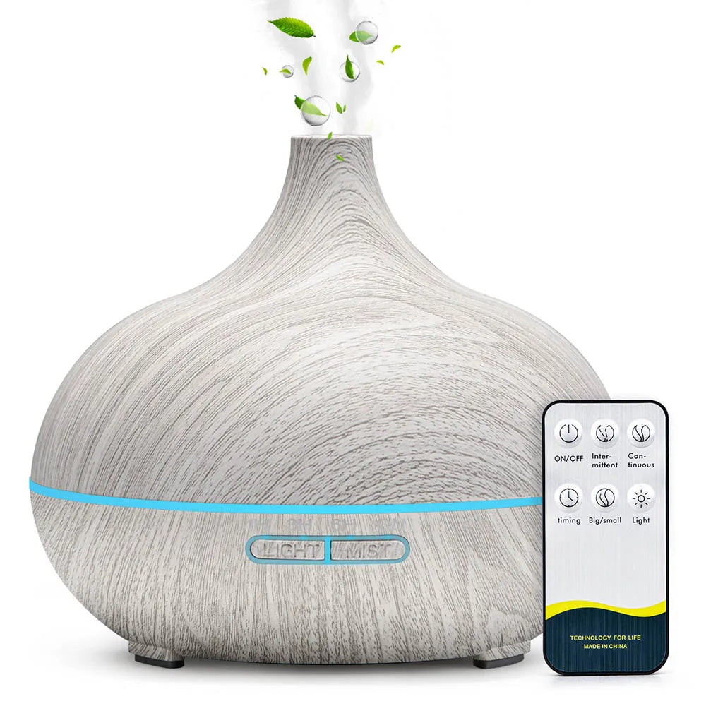 500ml Wood Grain Ultrasonic Essential Oil Diffuser