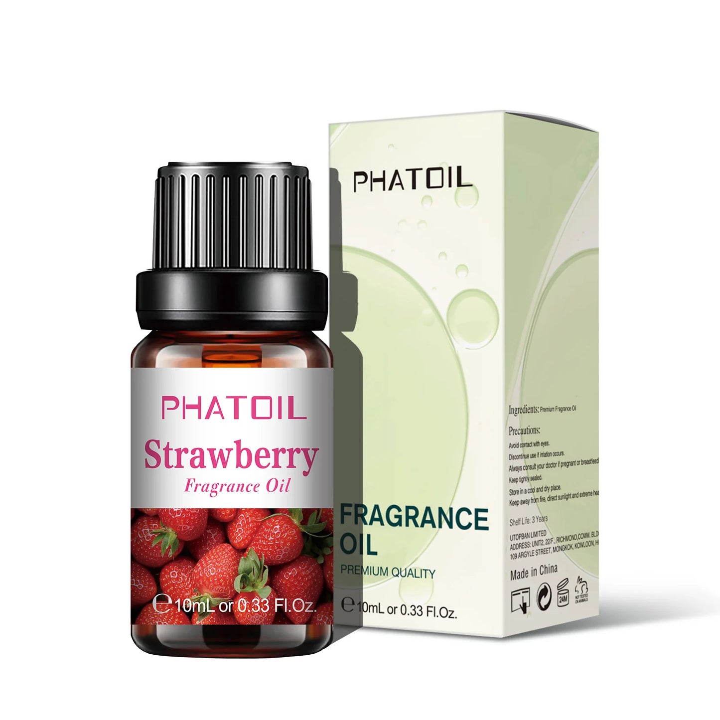 PHATOIL 10ml Fruit Fragrance Oils – 7 Scents for DIY & Aromatherapy