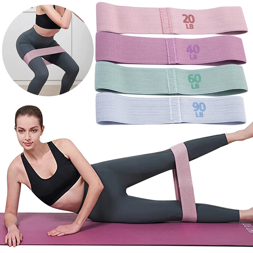 Hip Resistance Bands – Non-Slip Glute & Thigh Workout Bands for Yoga & Gym