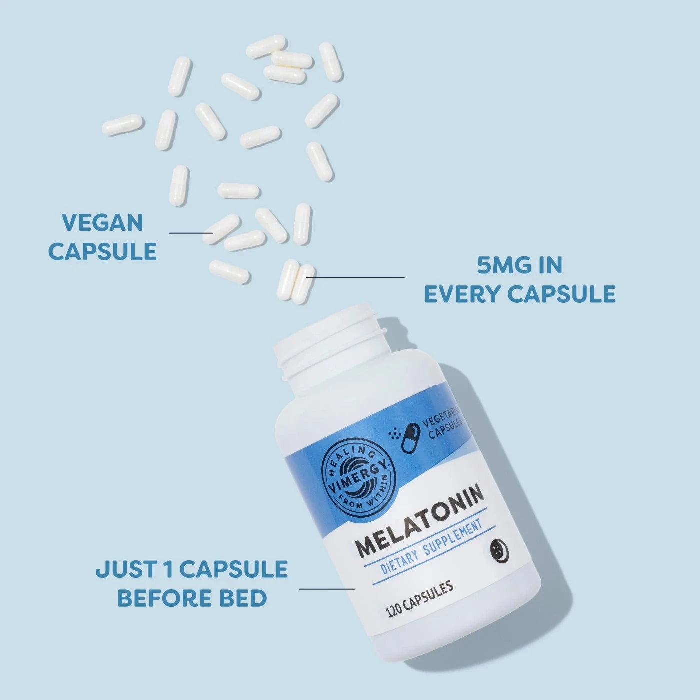 Melatonin Natural Sleep Aid 120 Capsules