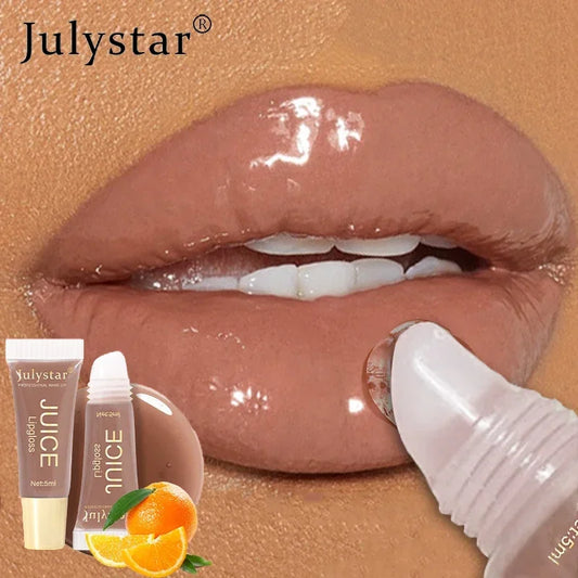 Nude Brown Plumping Moisturizing Lip Gloss