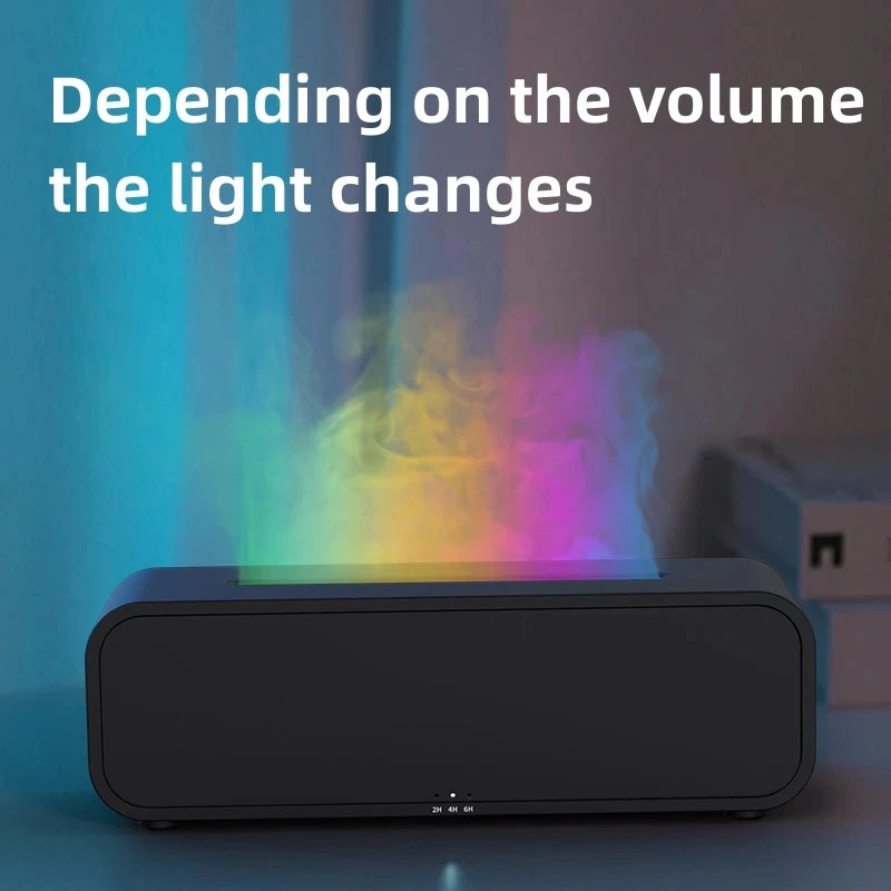 Simulated Flame Aromatherapy Humidifier with Remote
