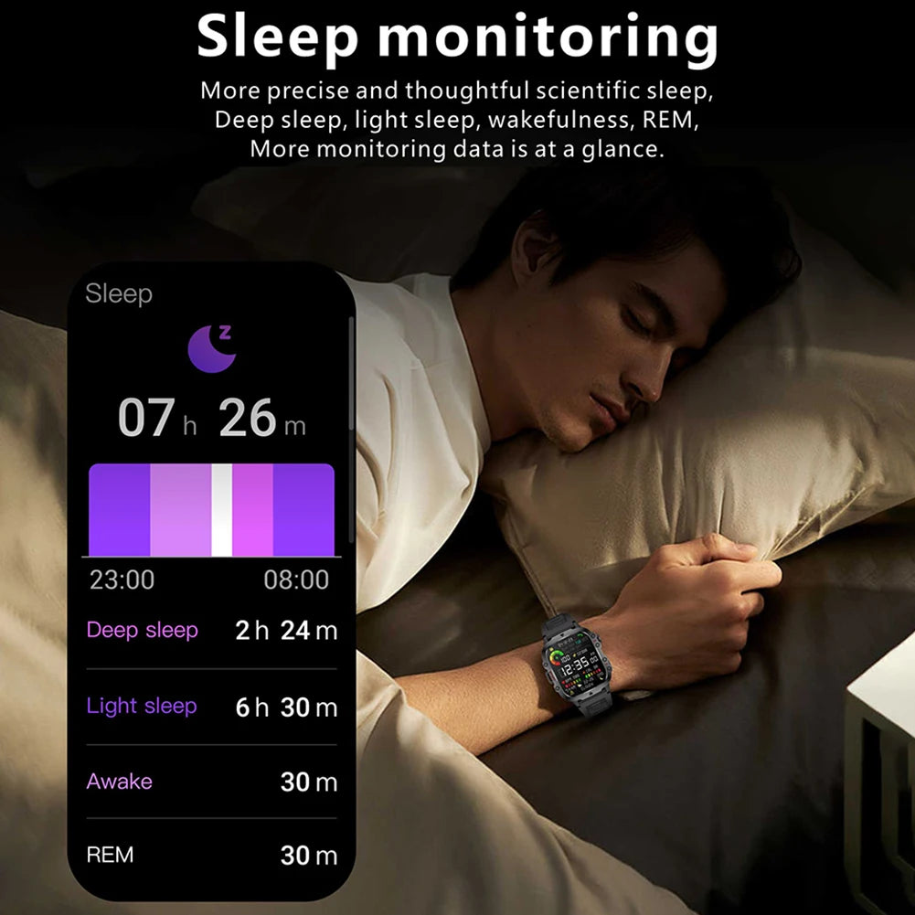 1.96" Touchscreen Outdoor Smartwatch with AI Voice