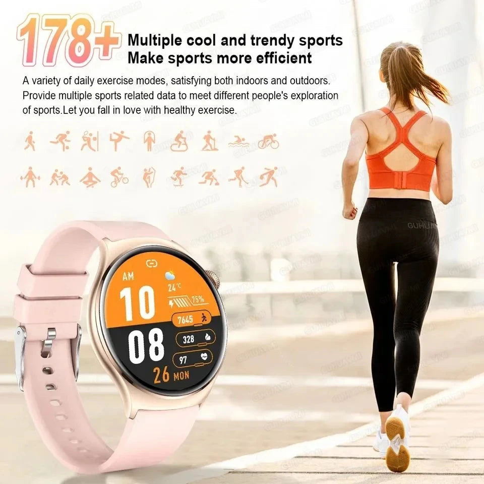 2024 NFC Smartwatch for Women with GPS & Health Monitoring