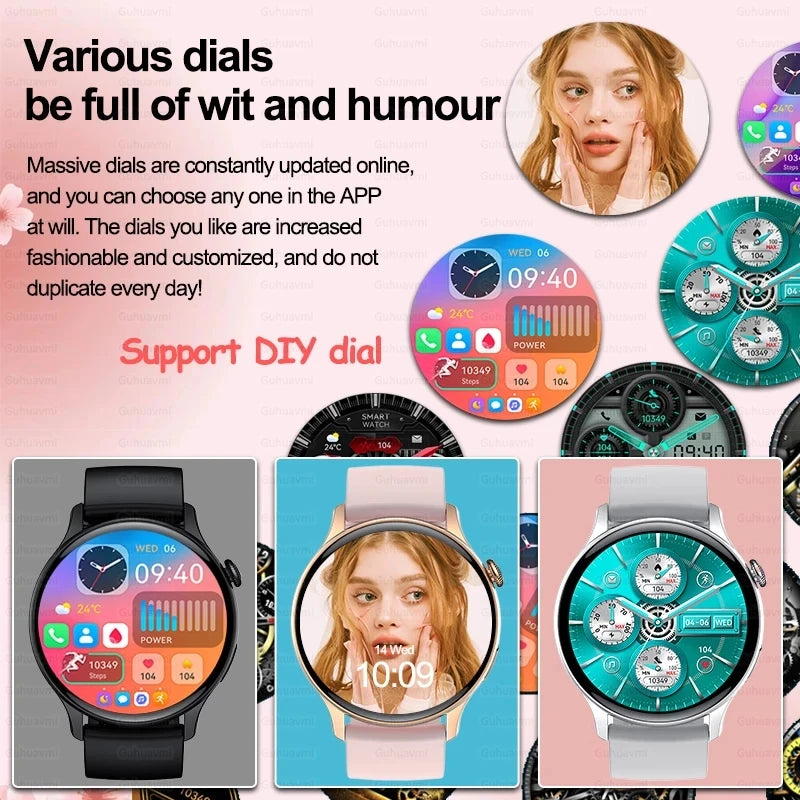 2024 NFC Smartwatch for Women with GPS & Health Monitoring