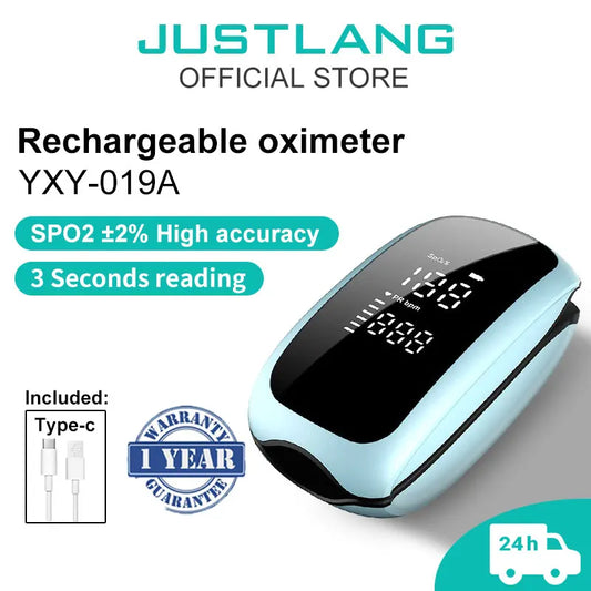 Rechargeable Finger Pulse Oximeter SpO2 & Heart Rate Monitor