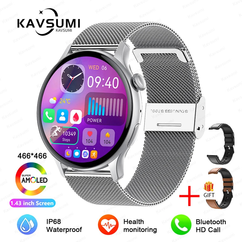 2024 NFC Smartwatch for Women with GPS & Health Monitoring