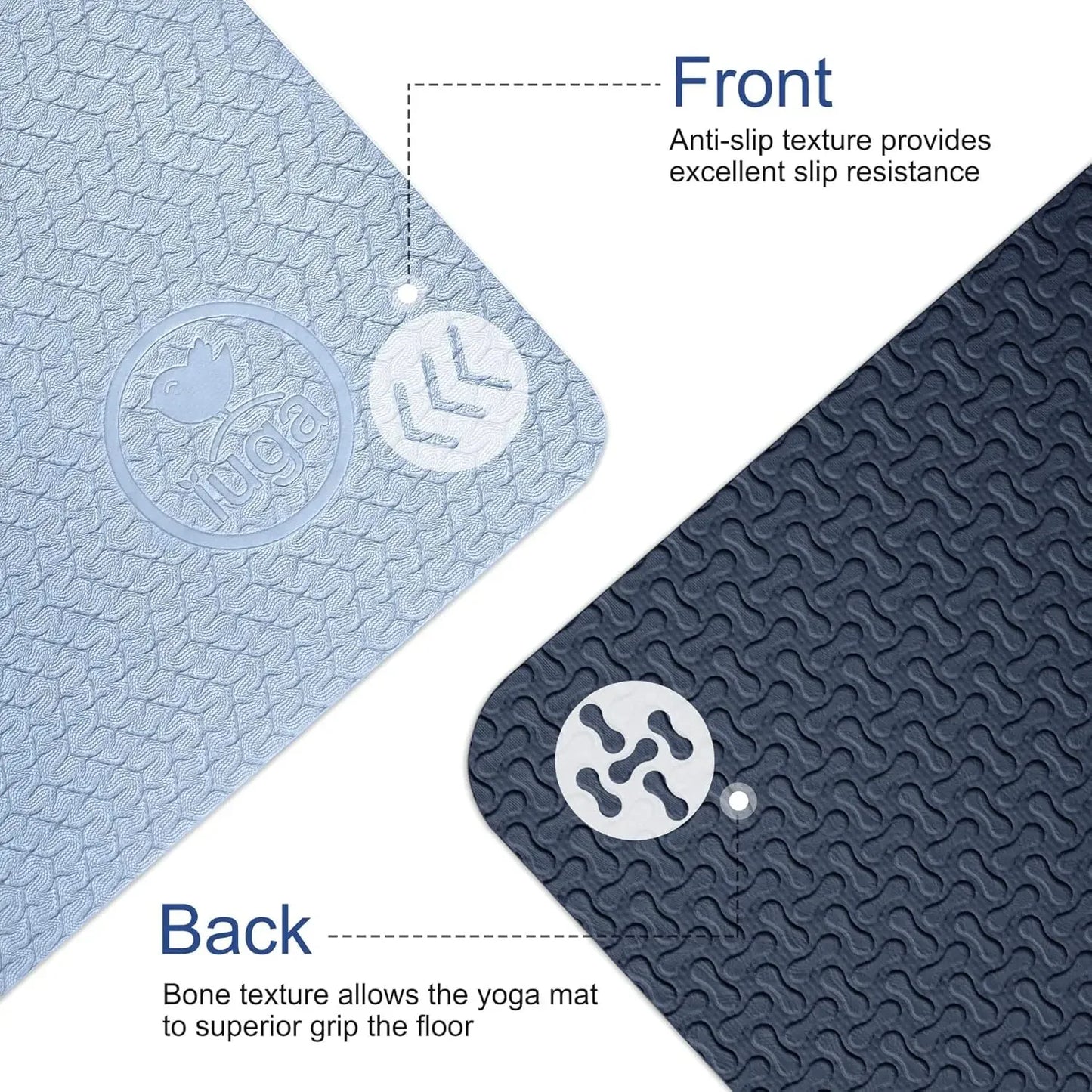 Eco-Friendly Non-Slip Yoga Mat – Thick Anti-Tear Pilates & Workout Mat