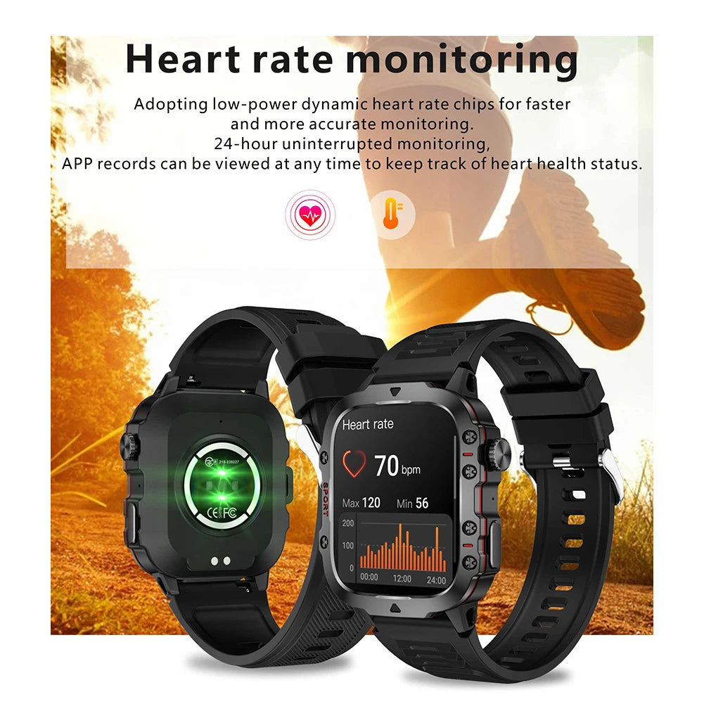 1.96" Touchscreen Outdoor Smartwatch with AI Voice