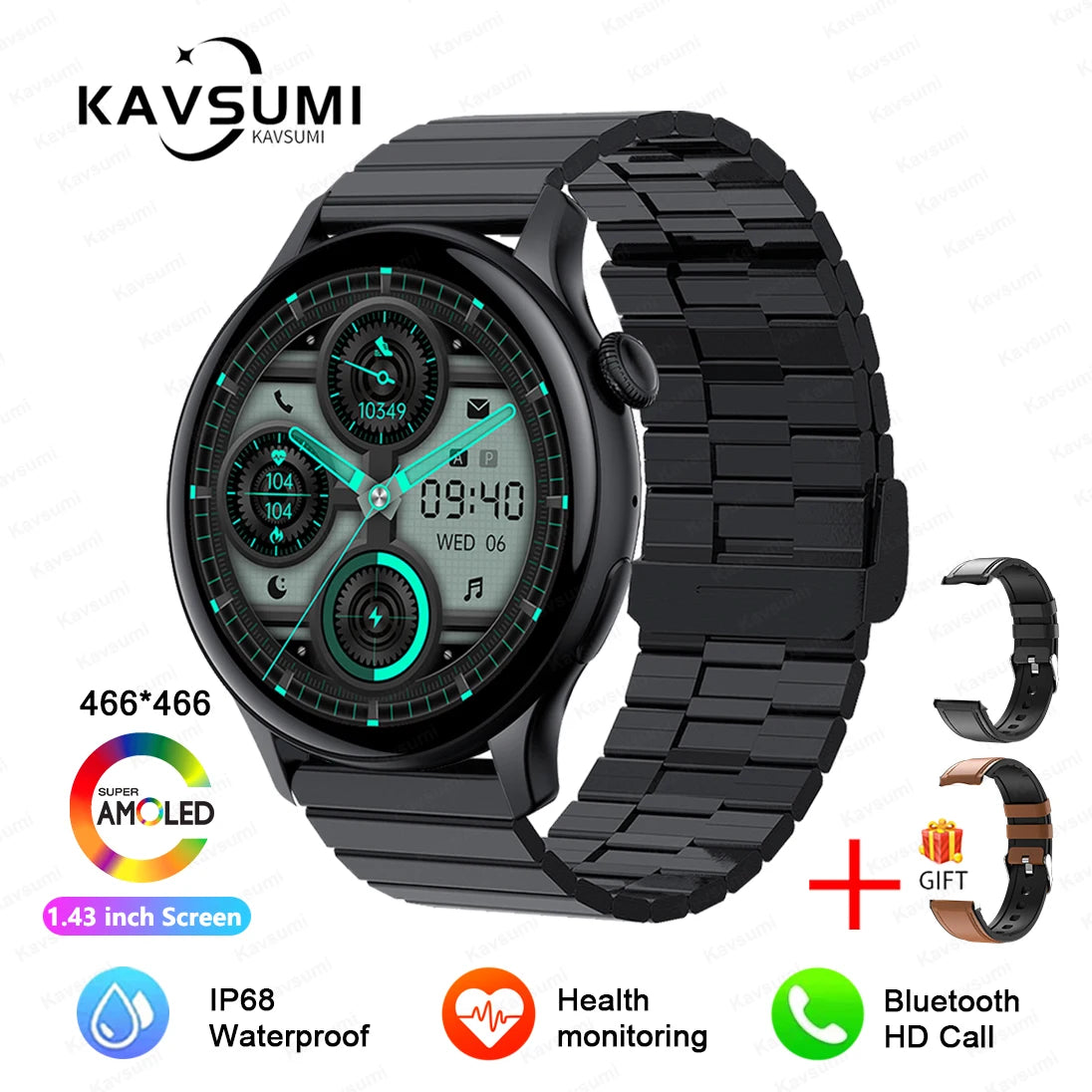 2024 NFC Smartwatch for Women with GPS & Health Monitoring