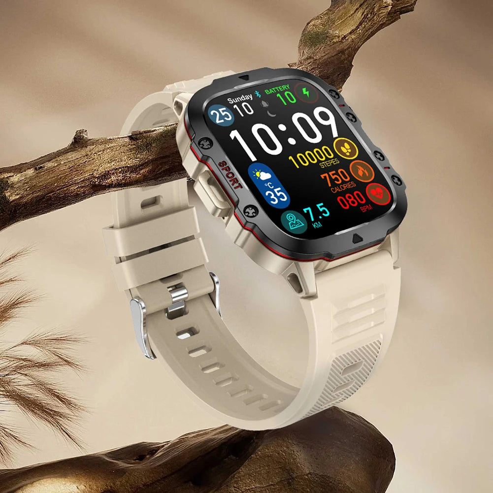 1.96" Touchscreen Outdoor Smartwatch with AI Voice