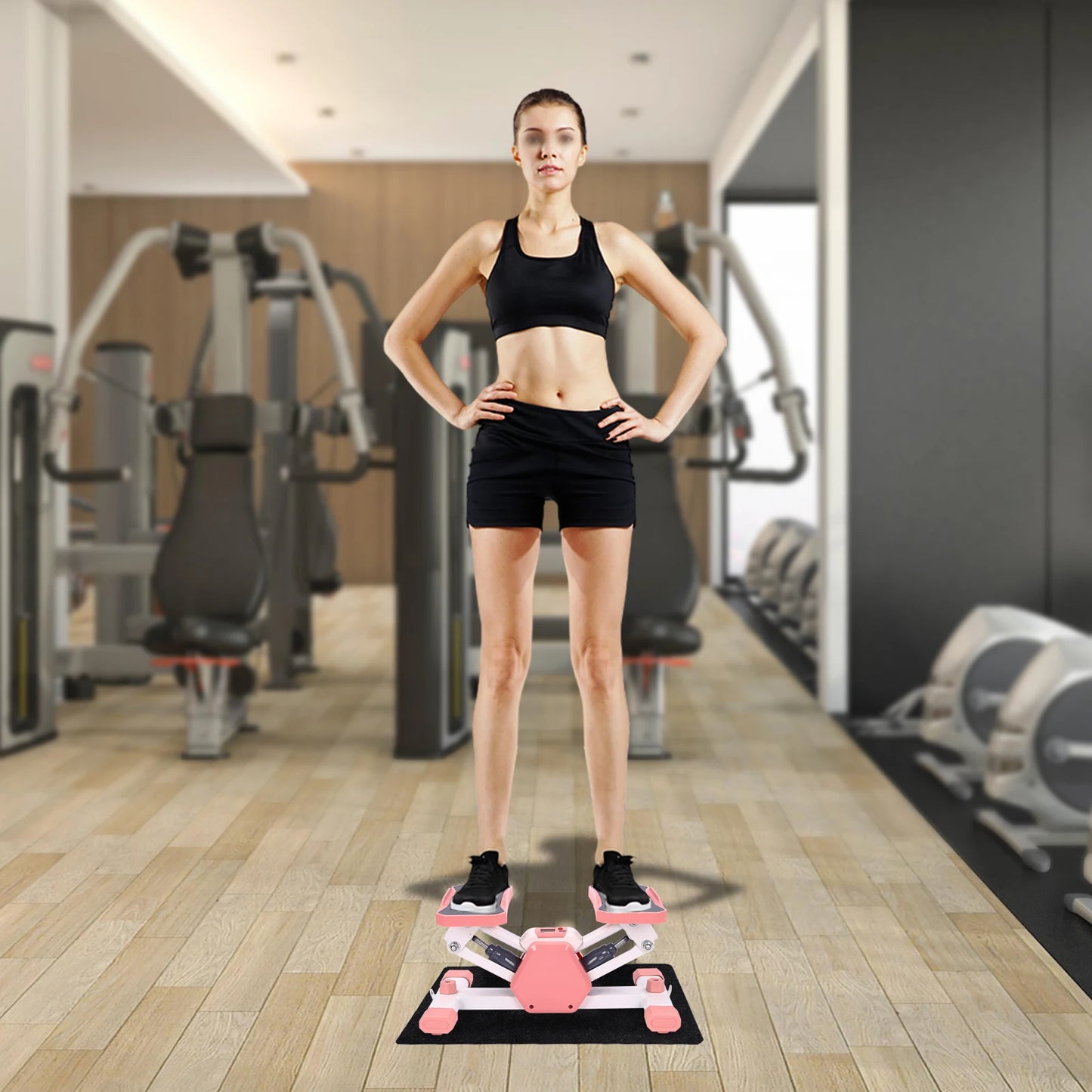 Mini Stepper for Home Workout – Compact Exercise Equipment in Pink