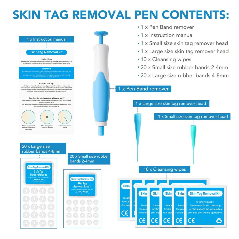 2-in-1 Auto Micro Skin Tag & Mole Remover Kit
