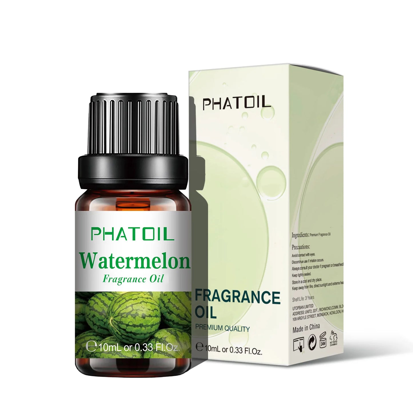 PHATOIL 10ml Fruit Fragrance Oils – 7 Scents for DIY & Aromatherapy