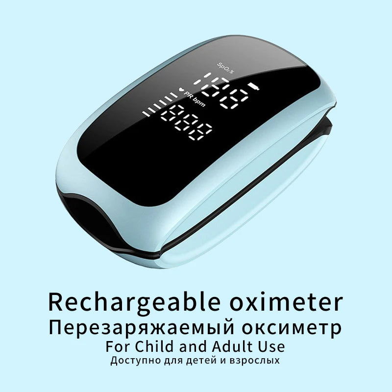 Rechargeable Finger Pulse Oximeter SpO2 & Heart Rate Monitor