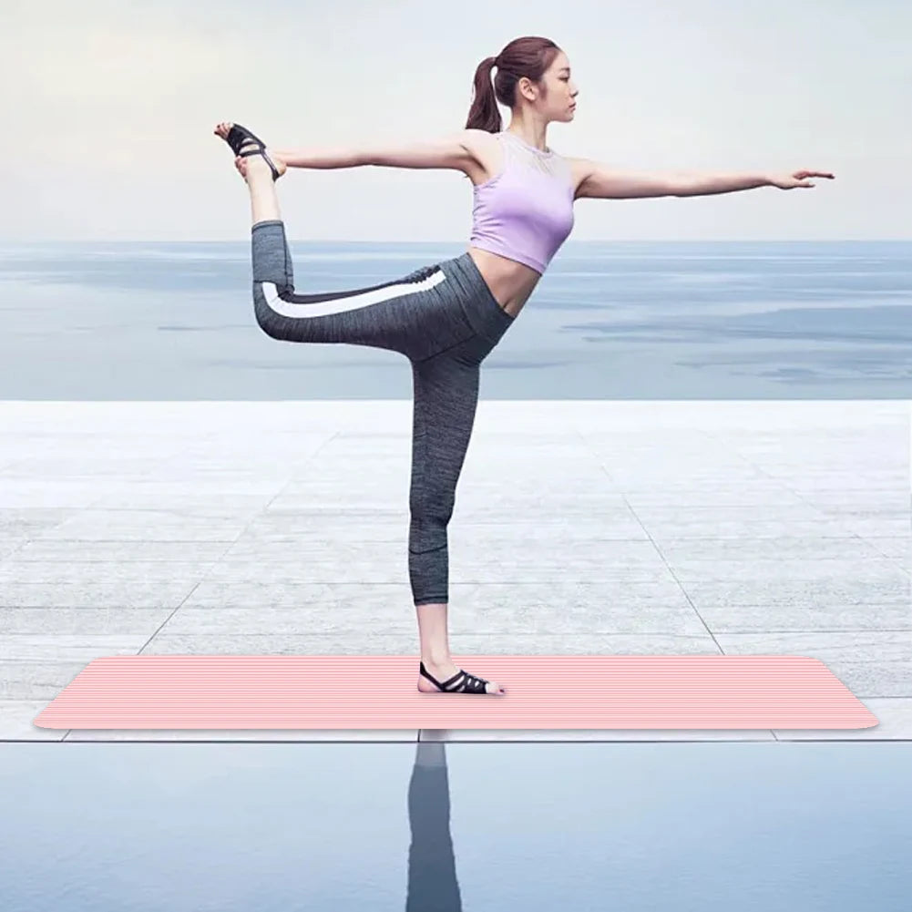 10mm Thick Non-Slip Yoga & Pilates Exercise Mat