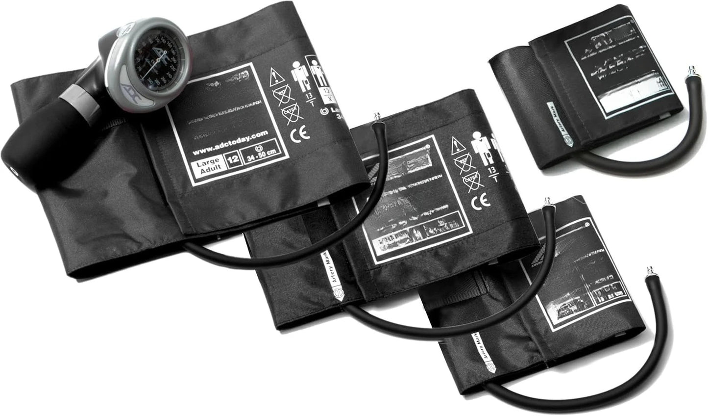 732-BK Multikuf 4-Cuff EMT Kit with Portable Aneroid Sphygmomanometer
