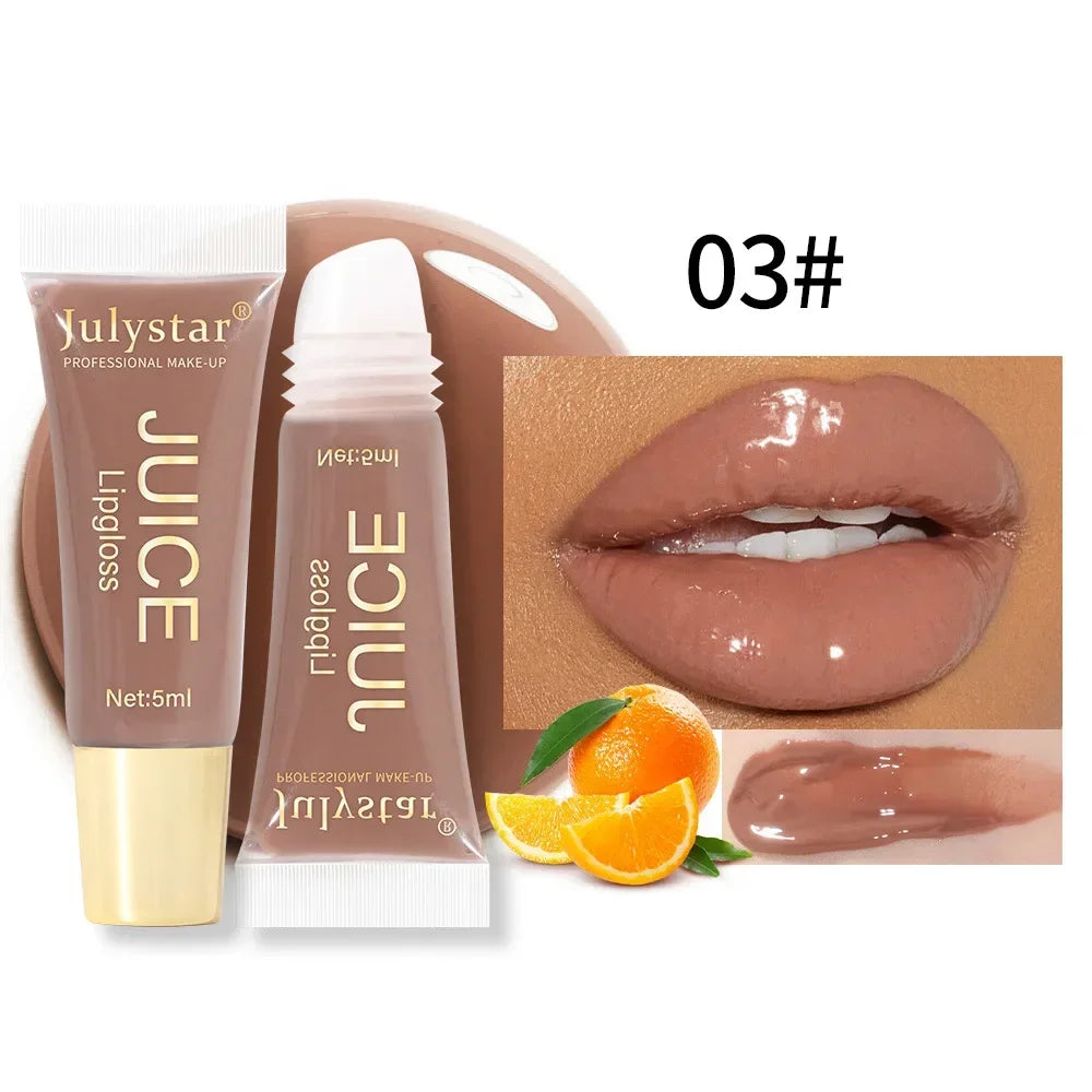 Nude Brown Plumping Moisturizing Lip Gloss