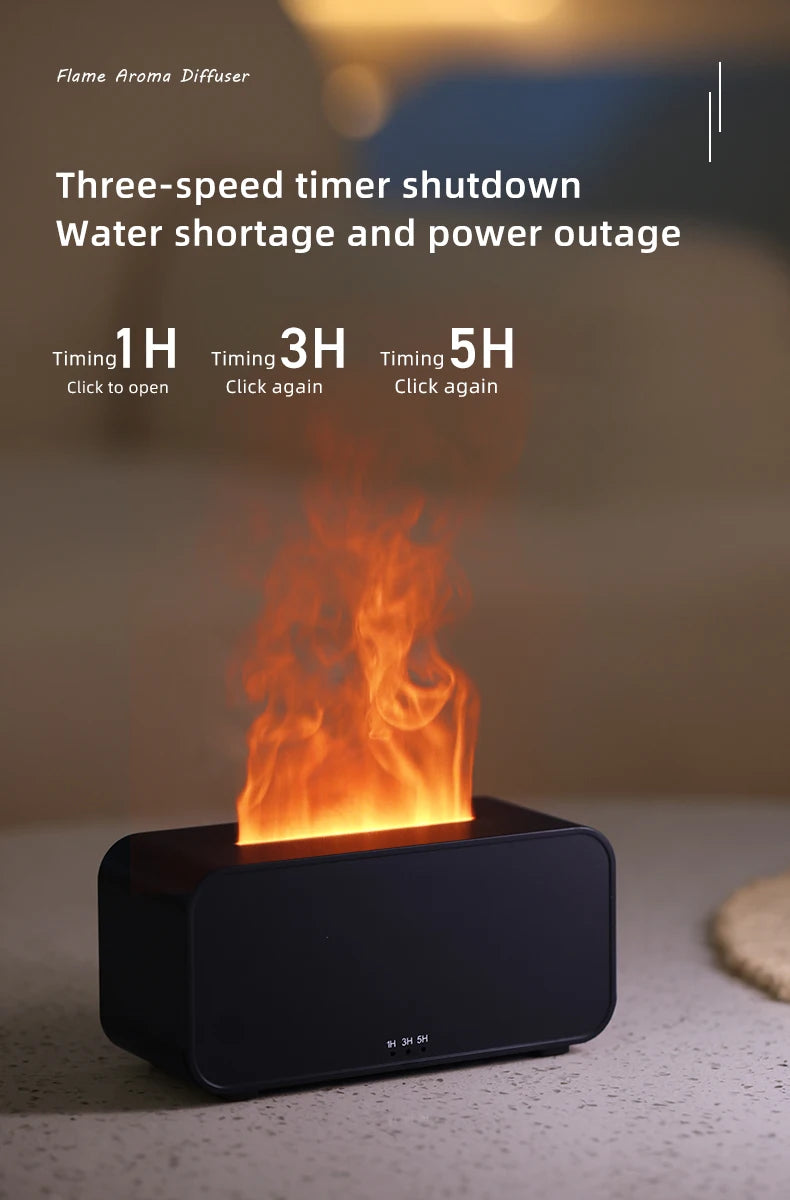 Mini Flame Aromatherapy Humidifier Diffuser