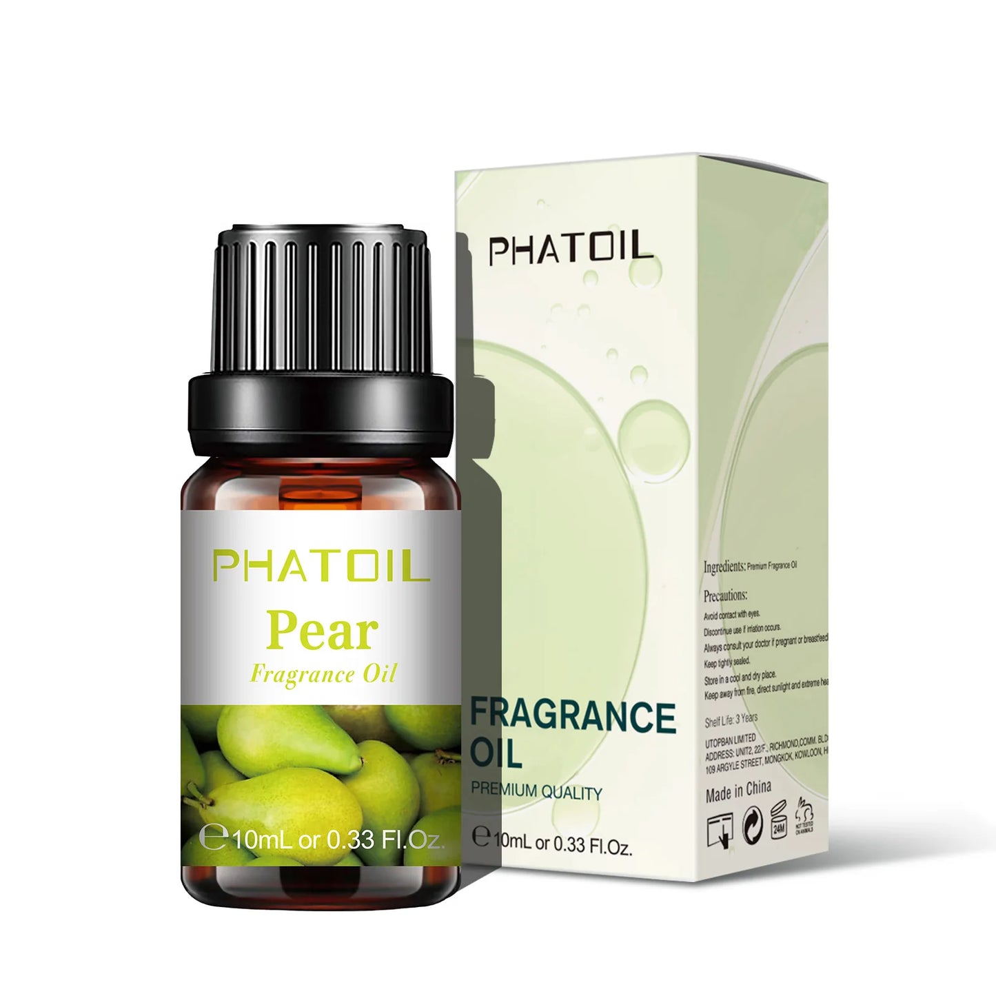 PHATOIL 10ml Fruit Fragrance Oils – 7 Scents for DIY & Aromatherapy