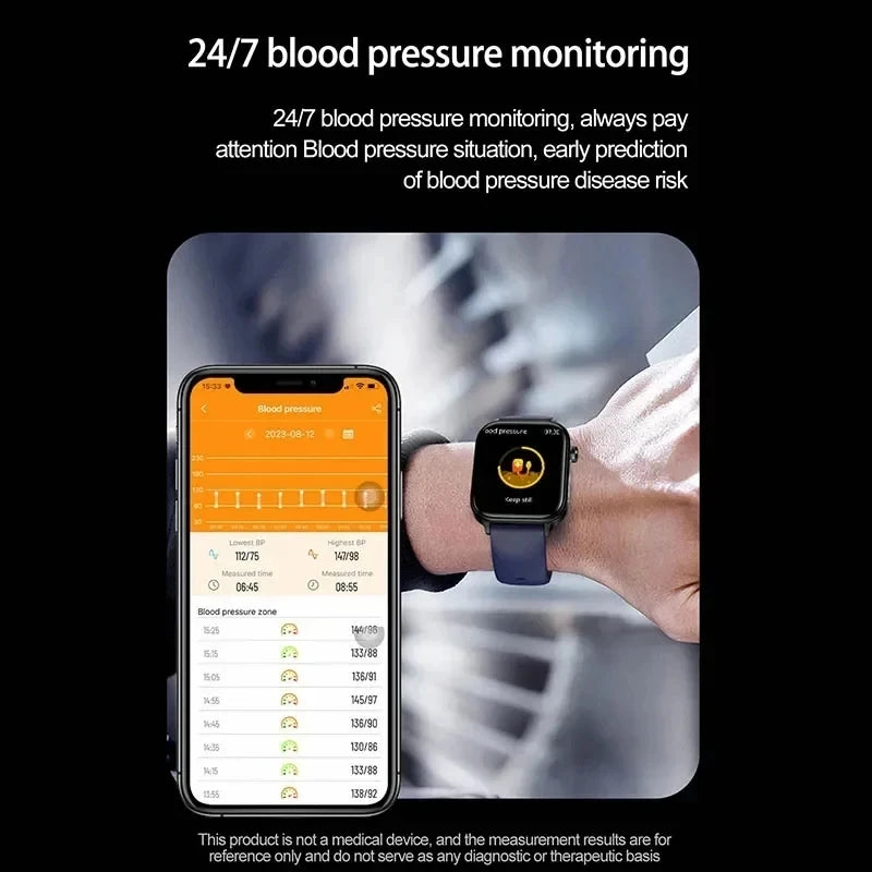 2025 Smartwatch with ECG, PPG & Health Monitoring
