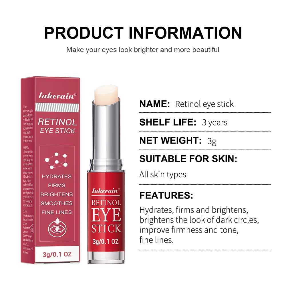 Retinol Eye Cream Stick for Dark Circles & Firming