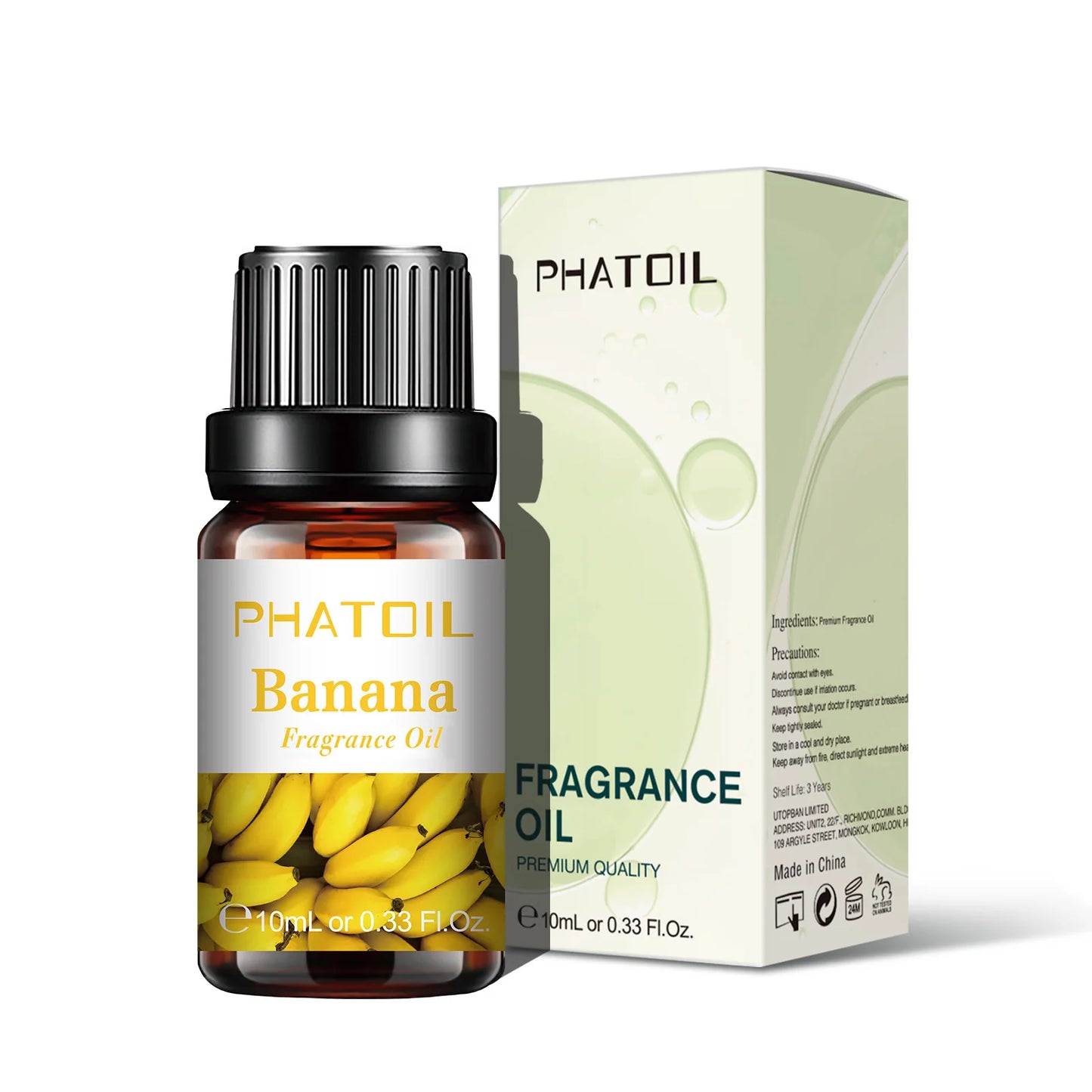 PHATOIL 10ml Fruit Fragrance Oils – 7 Scents for DIY & Aromatherapy