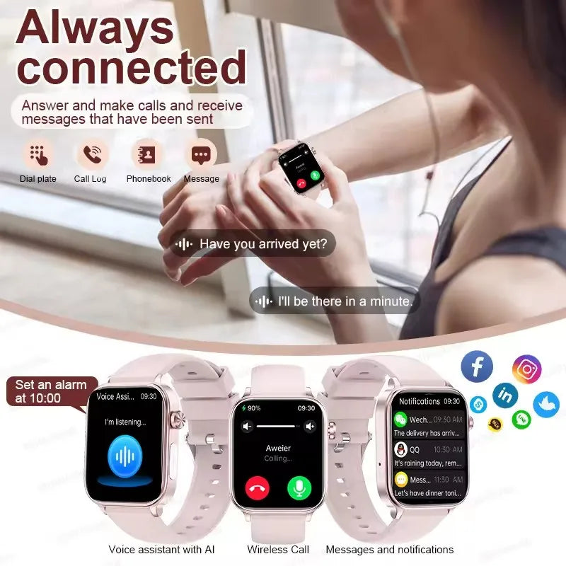 2025 Smartwatch with ECG, PPG & Health Monitoring
