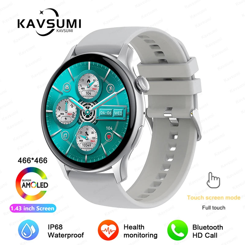 2024 NFC Smartwatch for Women with GPS & Health Monitoring
