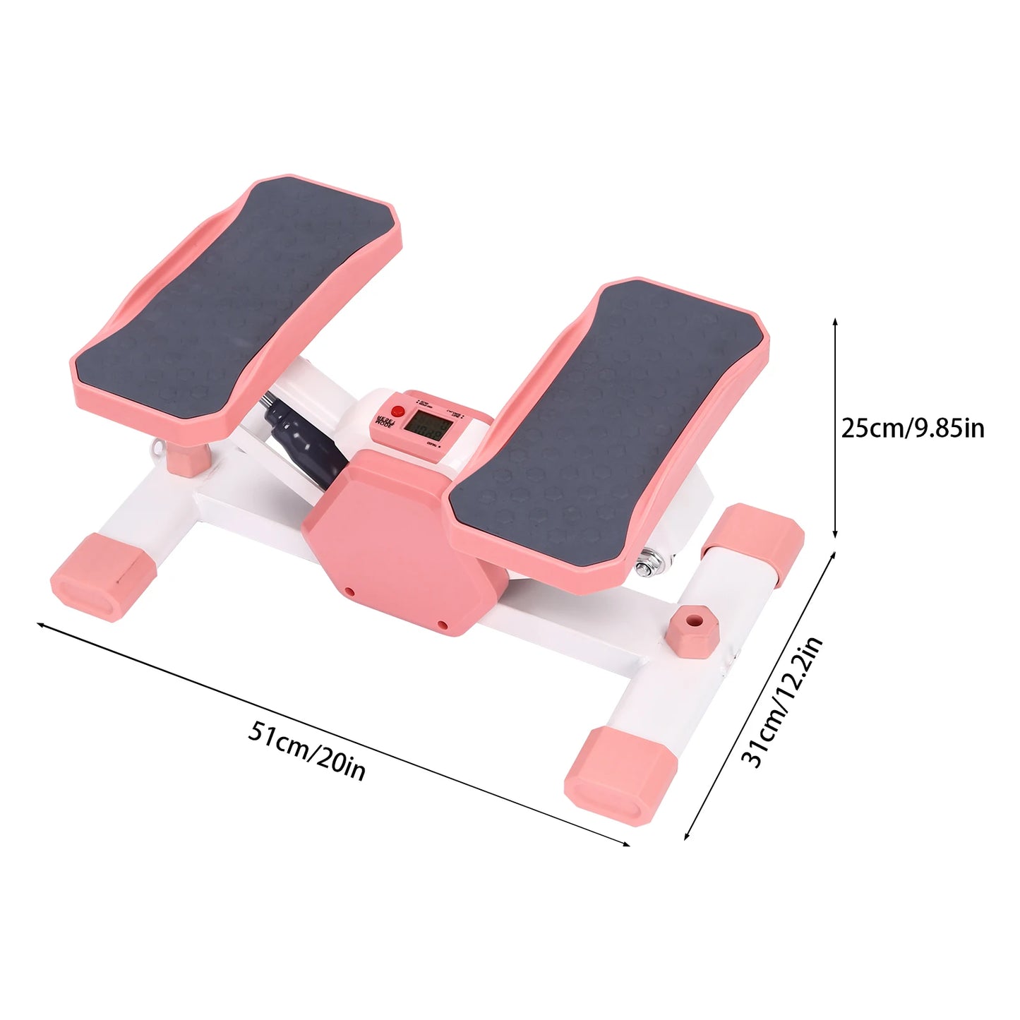Mini Stepper for Home Workout – Compact Exercise Equipment in Pink