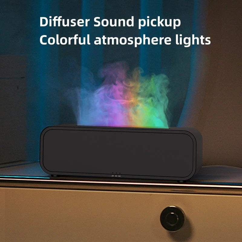 Simulated Flame Aromatherapy Humidifier with Remote