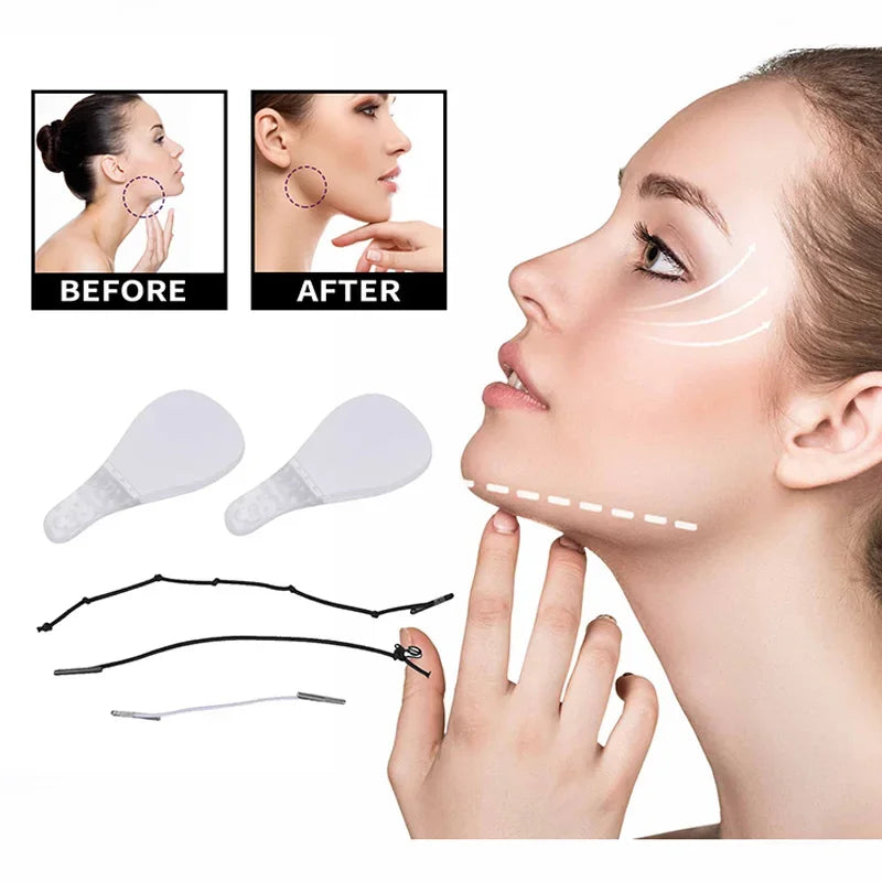 40Pcs Invisible Facial Lifting Stickers Set
