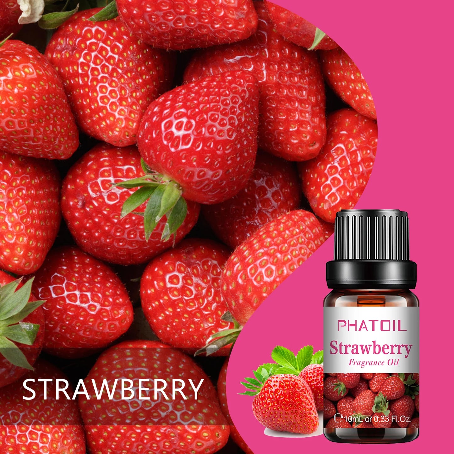 PHATOIL 10ml Fruit Fragrance Oils – 7 Scents for DIY & Aromatherapy