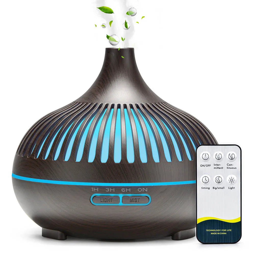 500ml Wood Grain Ultrasonic Essential Oil Diffuser