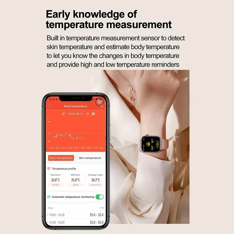2025 Smartwatch with ECG, PPG & Health Monitoring