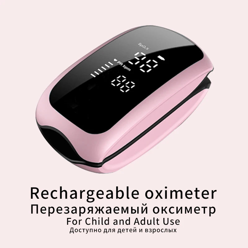 Rechargeable Finger Pulse Oximeter SpO2 & Heart Rate Monitor