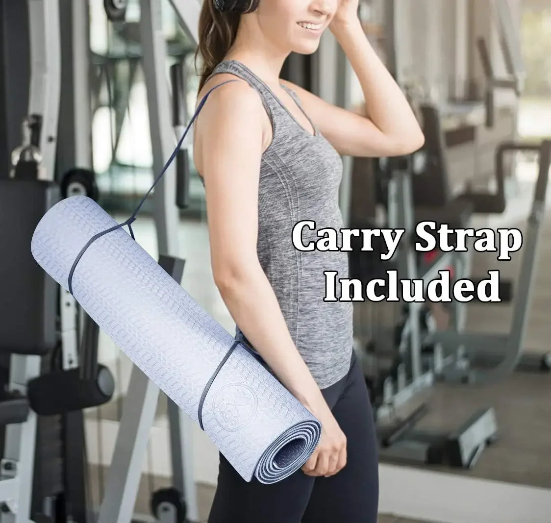 Eco-Friendly Non-Slip Yoga Mat – Thick Anti-Tear Pilates & Workout Mat