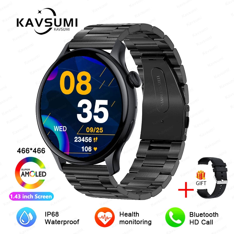 2024 NFC Smartwatch for Women with GPS & Health Monitoring