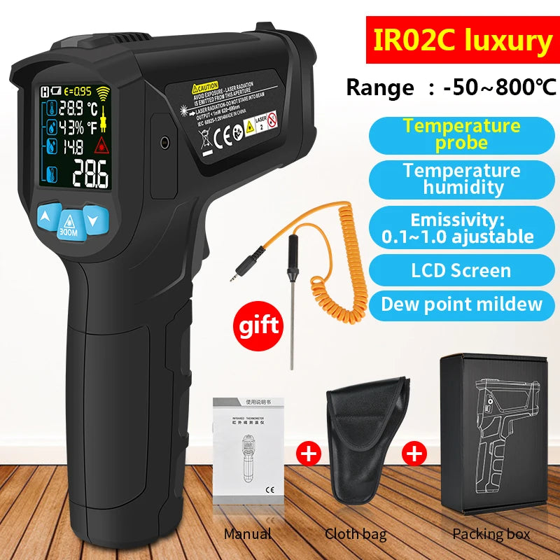 Mestek Digital Infrared Thermometer -50 to 800°C