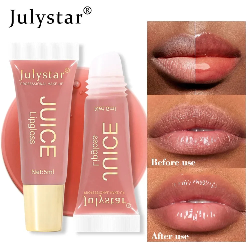Nude Brown Plumping Moisturizing Lip Gloss
