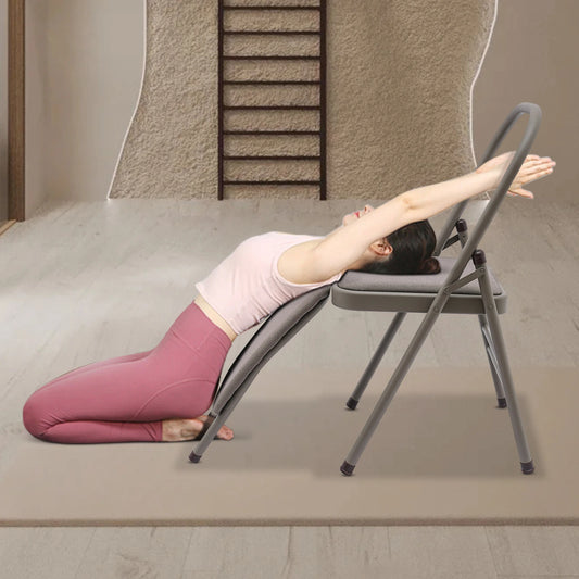 Foldable Yoga Chair with Lumbar Support